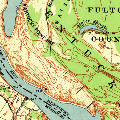 United States Geological Survey New Madrid, MO-KY (1939, 62500-Scale) digital map