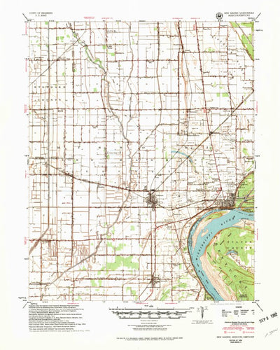 United States Geological Survey New Madrid, MO-KY (1954, 62500-Scale) digital map