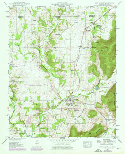 United States Geological Survey New Market, AL-TN (1949, 24000-Scale) digital map