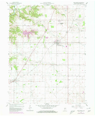 United States Geological Survey New Market, IN (1956, 24000-Scale) digital map