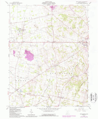 United States Geological Survey New Market, OH (1960, 24000-Scale) digital map