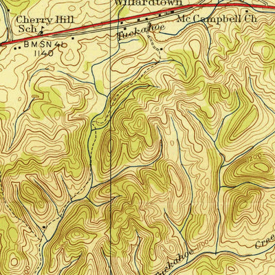 United States Geological Survey New Market, TN (1940, 24000-Scale) digital map