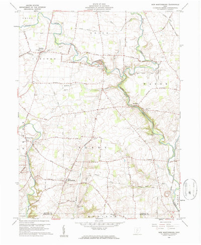 United States Geological Survey New Martinsburg, OH (1960, 24000-Scale) digital map