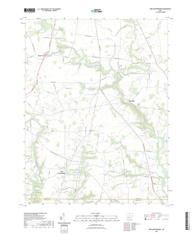 United States Geological Survey New Martinsburg, OH (2023, 24000-Scale) digital map