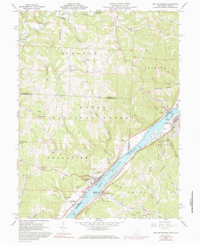 United States Geological Survey New Matamoras, OH-WV (1960, 24000-Scale) digital map