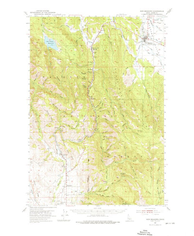 United States Geological Survey New Meadows, ID (1954, 62500-Scale) digital map