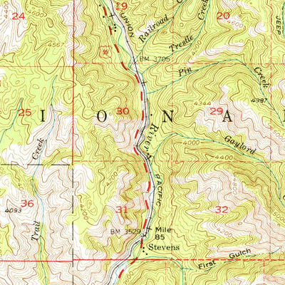 United States Geological Survey New Meadows, ID (1954, 62500-Scale) digital map