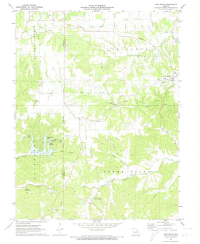 United States Geological Survey New Melle, MO (1972, 24000-Scale) digital map