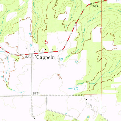 United States Geological Survey New Melle, MO (1972, 24000-Scale) digital map