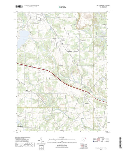 United States Geological Survey New Middletown, OH (2023, 24000-Scale) digital map
