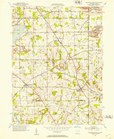 United States Geological Survey New Middletown, OH-PA (1951, 24000-Scale) digital map