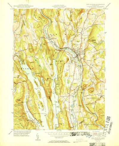 United States Geological Survey New Milford, CT (1951, 31680-Scale) digital map