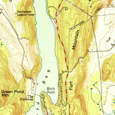 United States Geological Survey New Milford, CT (1951, 31680-Scale) digital map