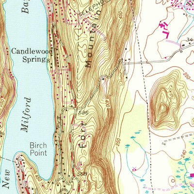 United States Geological Survey New Milford, CT (1955, 24000-Scale) digital map