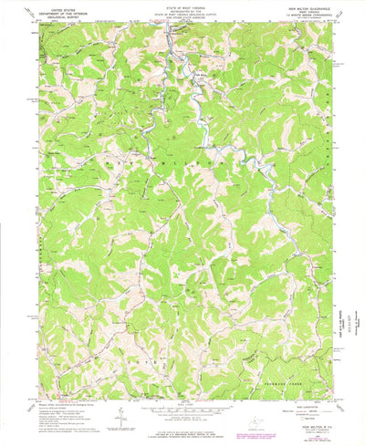 United States Geological Survey New Milton, WV (1965, 24000-Scale) digital map