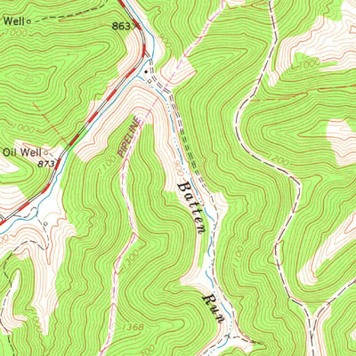 United States Geological Survey New Milton, WV (1965, 24000-Scale) digital map