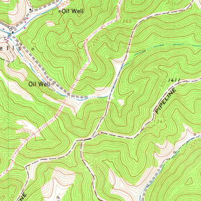 United States Geological Survey New Milton, WV (1965, 24000-Scale) digital map