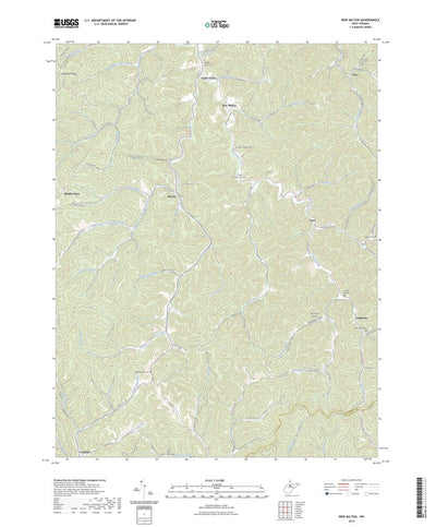 United States Geological Survey New Milton, WV (2023, 24000-Scale) digital map