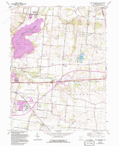 United States Geological Survey New Moorefield, OH (1961, 24000-Scale) digital map
