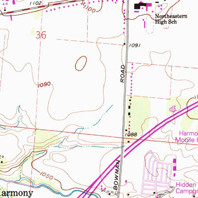 United States Geological Survey New Moorefield, OH (1961, 24000-Scale) digital map