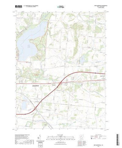 United States Geological Survey New Moorefield, OH (2023, 24000-Scale) digital map