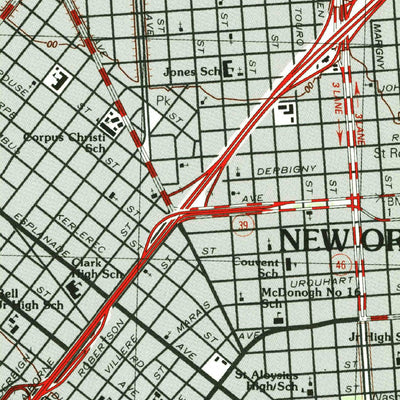 United States Geological Survey New Orleans East, LA (1992, 24000-Scale) digital map