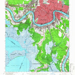 United States Geological Survey New Orleans, LA (1950, 62500-Scale) digital map