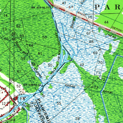 United States Geological Survey New Orleans, LA (1950, 62500-Scale) digital map