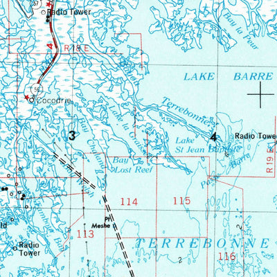 United States Geological Survey New Orleans, LA (1963, 250000-Scale) digital map