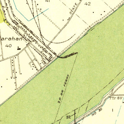 United States Geological Survey New Orleans West, LA (1932, 31680-Scale) digital map