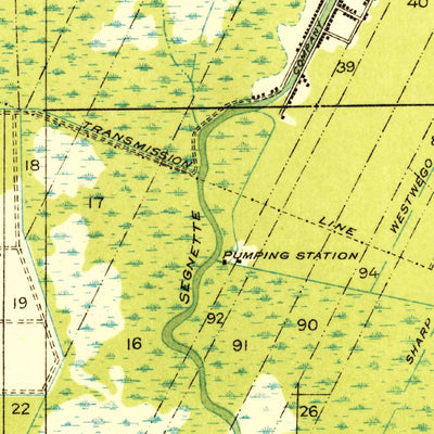 United States Geological Survey New Orleans West, LA (1932, 31680-Scale) digital map