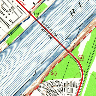 United States Geological Survey New Orleans West, LA (1951, 24000-Scale) digital map