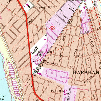 United States Geological Survey New Orleans West, LA (1965, 24000-Scale) digital map
