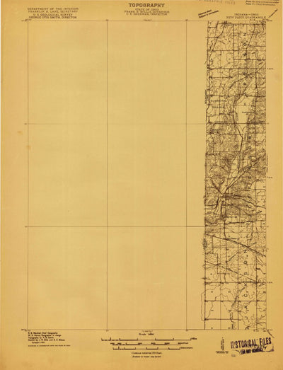 United States Geological Survey New Paris, OH-IN (1915, 48000-Scale) digital map