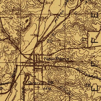 United States Geological Survey New Paris, OH-IN (1915, 48000-Scale) digital map