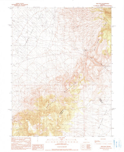 United States Geological Survey New Pass, NV (1990, 24000-Scale) digital map