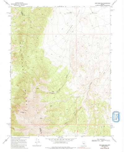 United States Geological Survey New Pass Peak, NV (1969, 24000-Scale) digital map