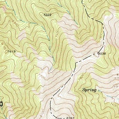 United States Geological Survey New Pass Peak, NV (1969, 24000-Scale) digital map