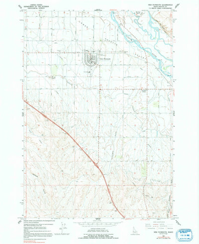 United States Geological Survey New Plymouth, ID (1965, 24000-Scale) digital map