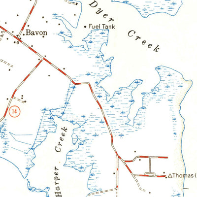 United States Geological Survey New Point Comfort, VA (1948, 24000-Scale) digital map