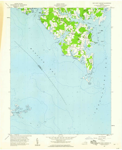 United States Geological Survey New Point Comfort, VA (1957, 24000-Scale) digital map