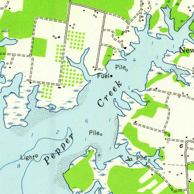 United States Geological Survey New Point Comfort, VA (1957, 24000-Scale) digital map
