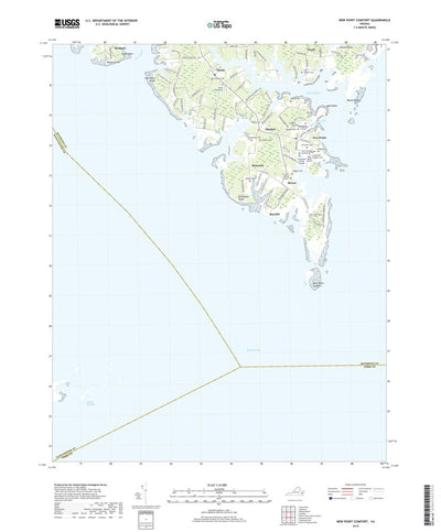 United States Geological Survey New Point Comfort, VA (2019, 24000-Scale) digital map