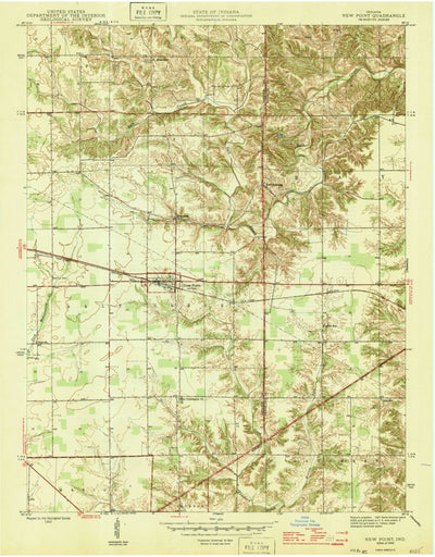 United States Geological Survey New Point, IN (1946, 24000-Scale) digital map