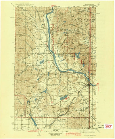 United States Geological Survey New Port, WA-ID (1942, 125000-Scale) digital map