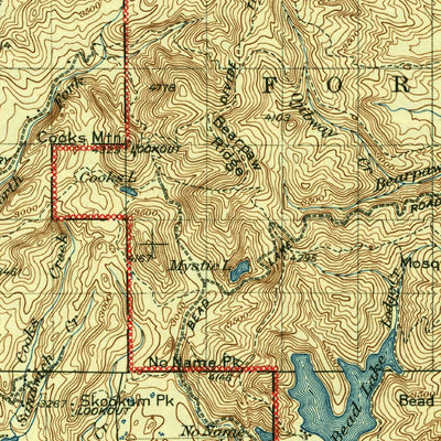 United States Geological Survey New Port, WA-ID (1942, 125000-Scale) digital map