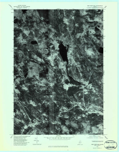 United States Geological Survey New Portland, ME (1979, 24000-Scale) digital map