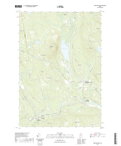 United States Geological Survey New Portland, ME (2021, 24000-Scale) digital map