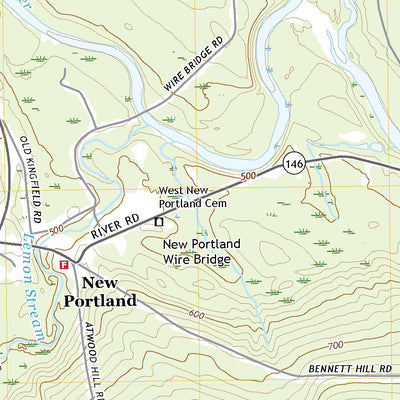 United States Geological Survey New Portland, ME (2021, 24000-Scale) digital map