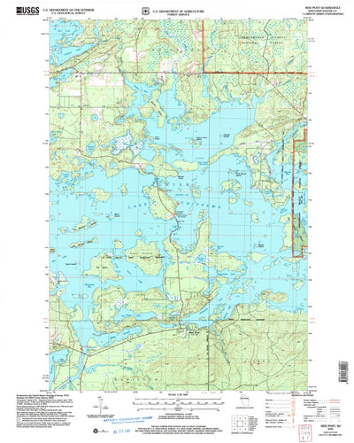 United States Geological Survey New Post, WI (2005, 24000-Scale) digital map